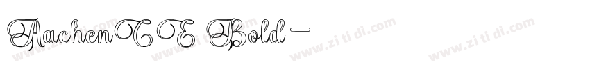 AachenCE Bold字体转换